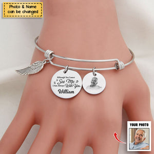 I am Always With You - Personalized Memorial Angel Bracelet